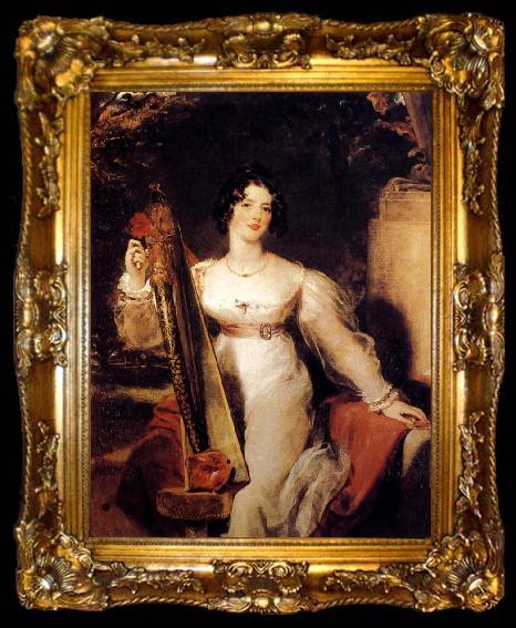 framed  Sir Thomas Lawrence Portrait of Lady Elizabeth Conyngham, ta009-2